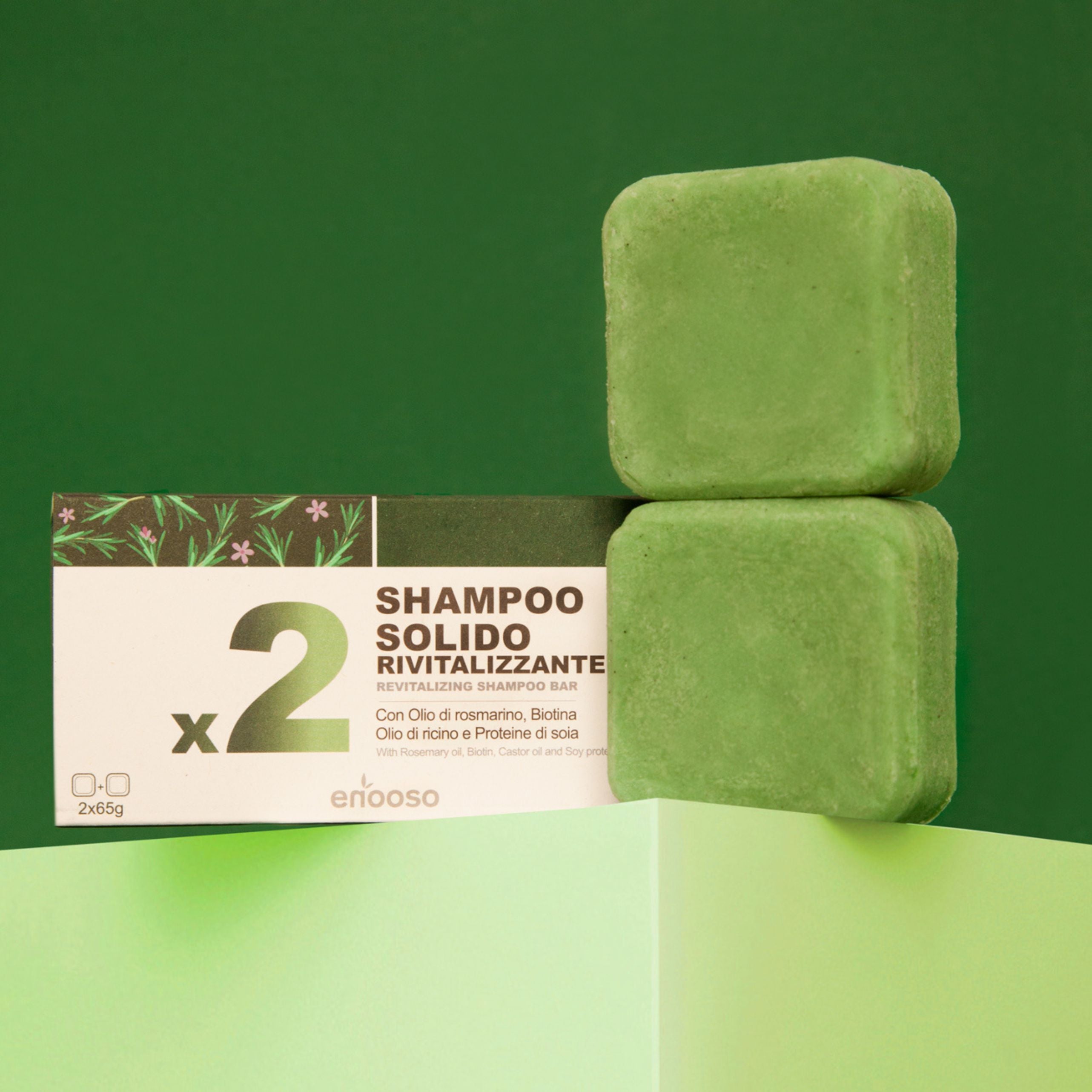 Shampoo Solido Rivitalizzante x2 Biotina e Rosmarino