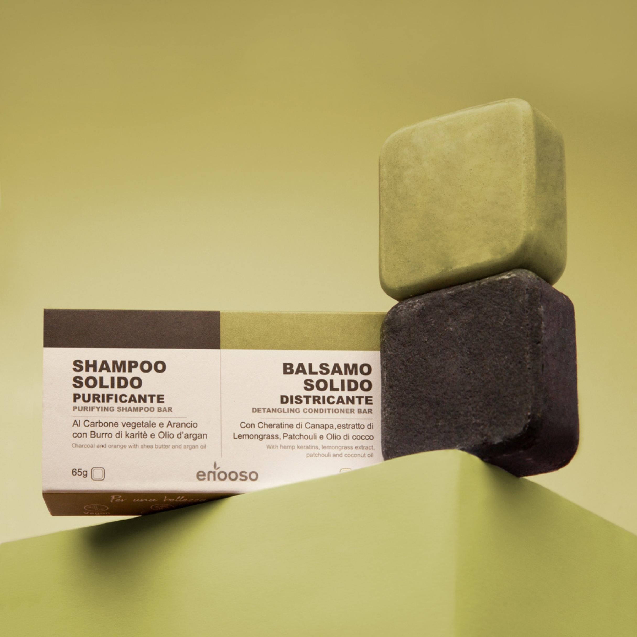 Set Solido Shampoo Purificante + Balsamo Districante