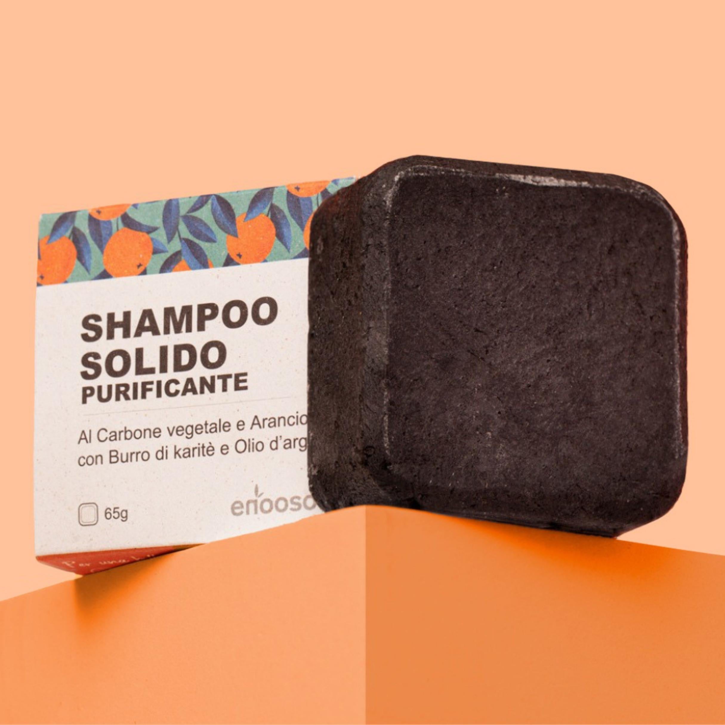 Shampoo Solido Purificante per capelli Grassi