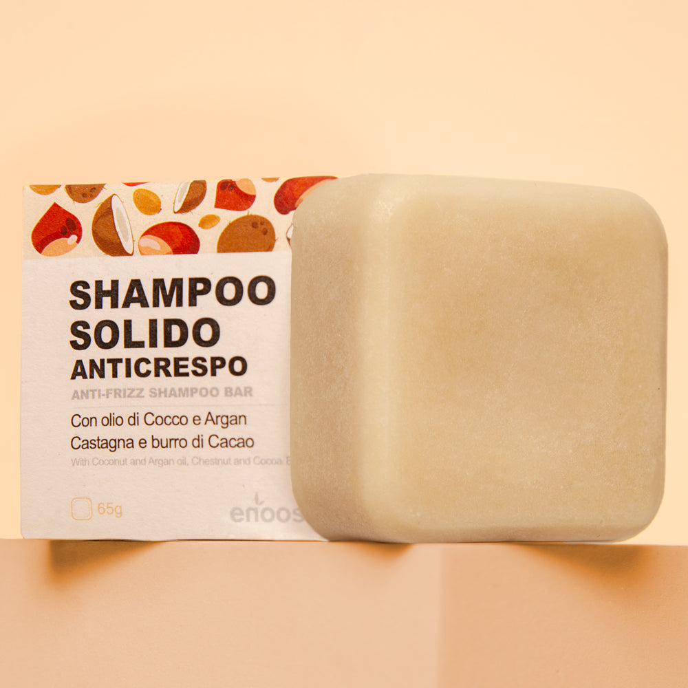 Shampoo Solido Anticrespo per capelli Ricci