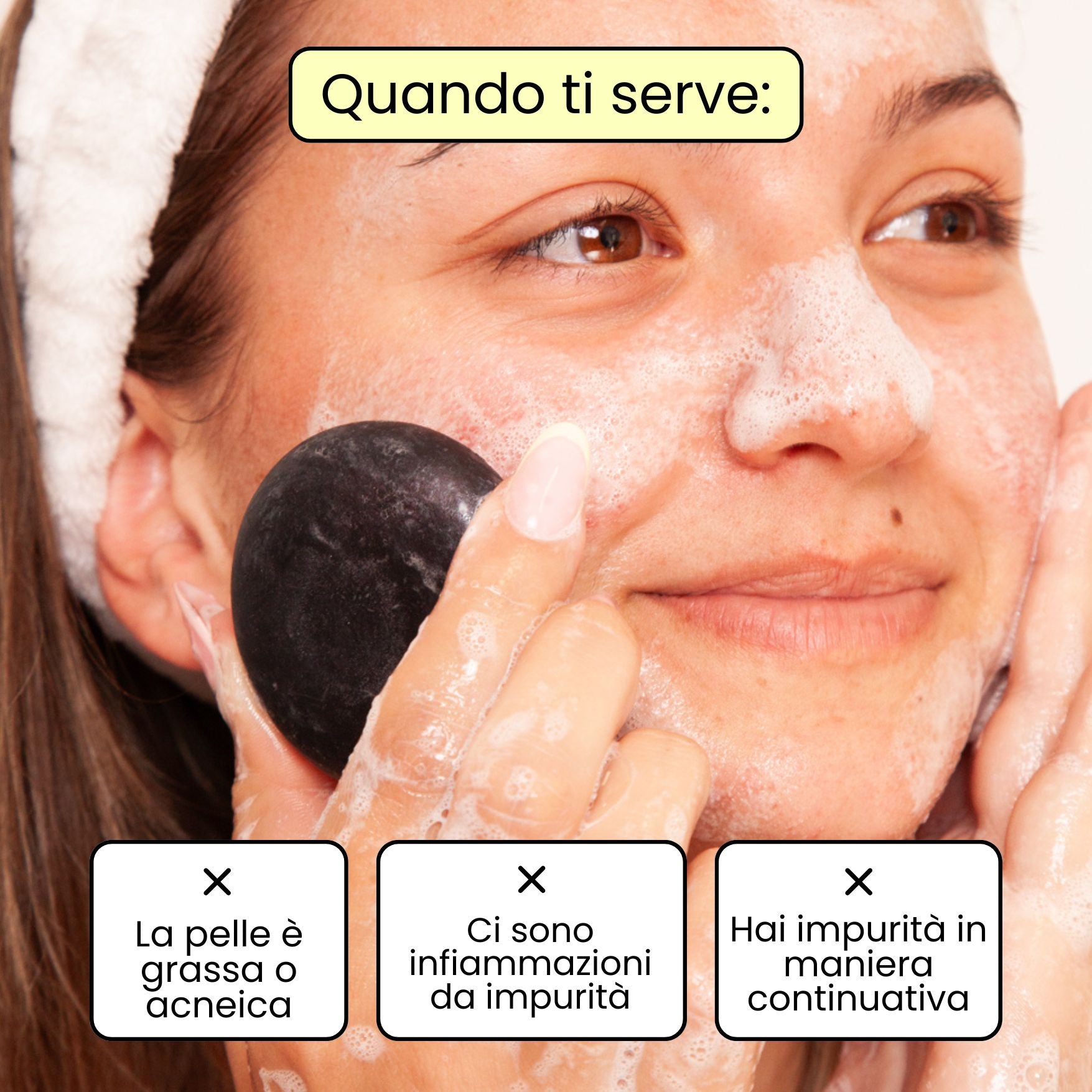 Detergente viso purificante