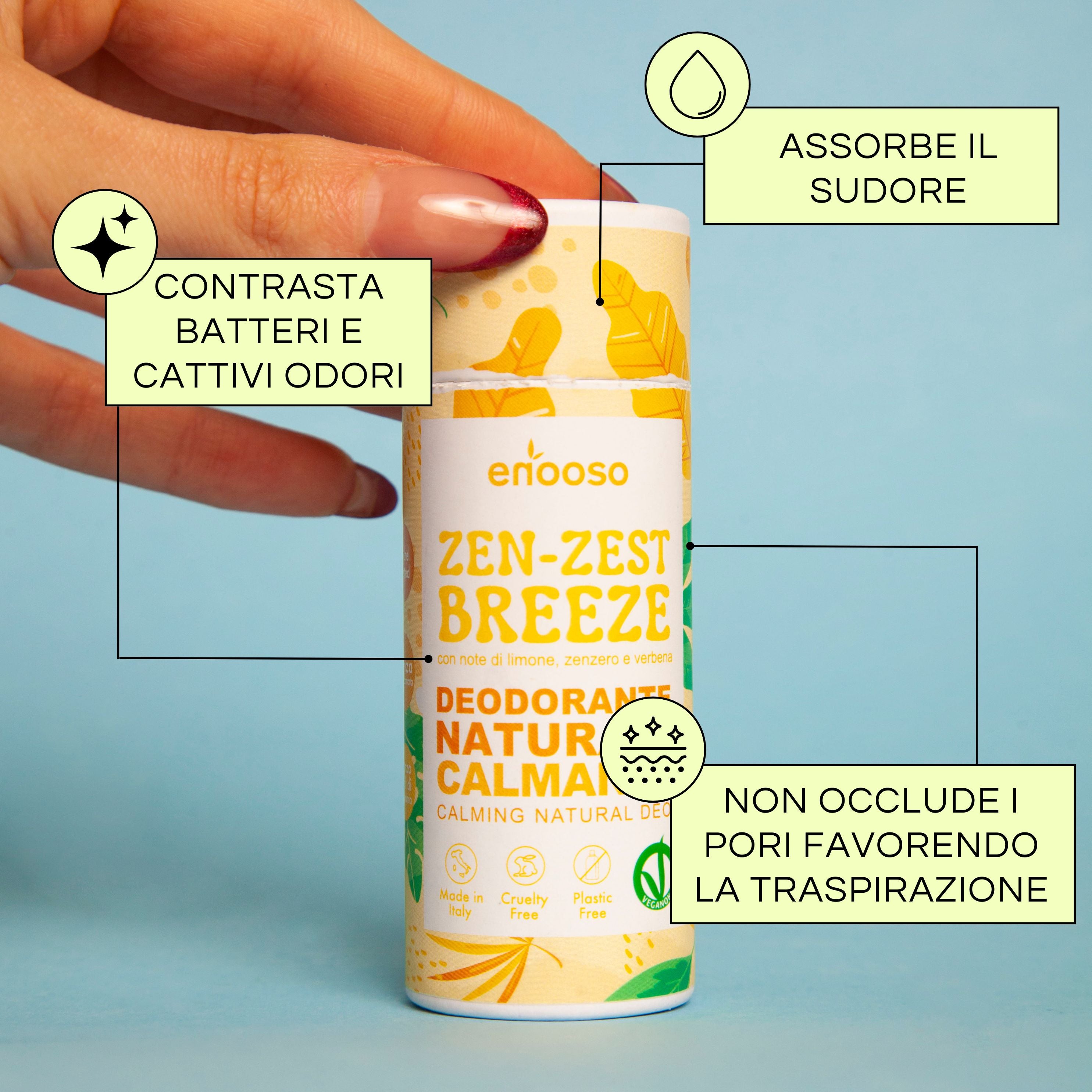 Deodorante Solido Calmante - Zen Zest Breeze