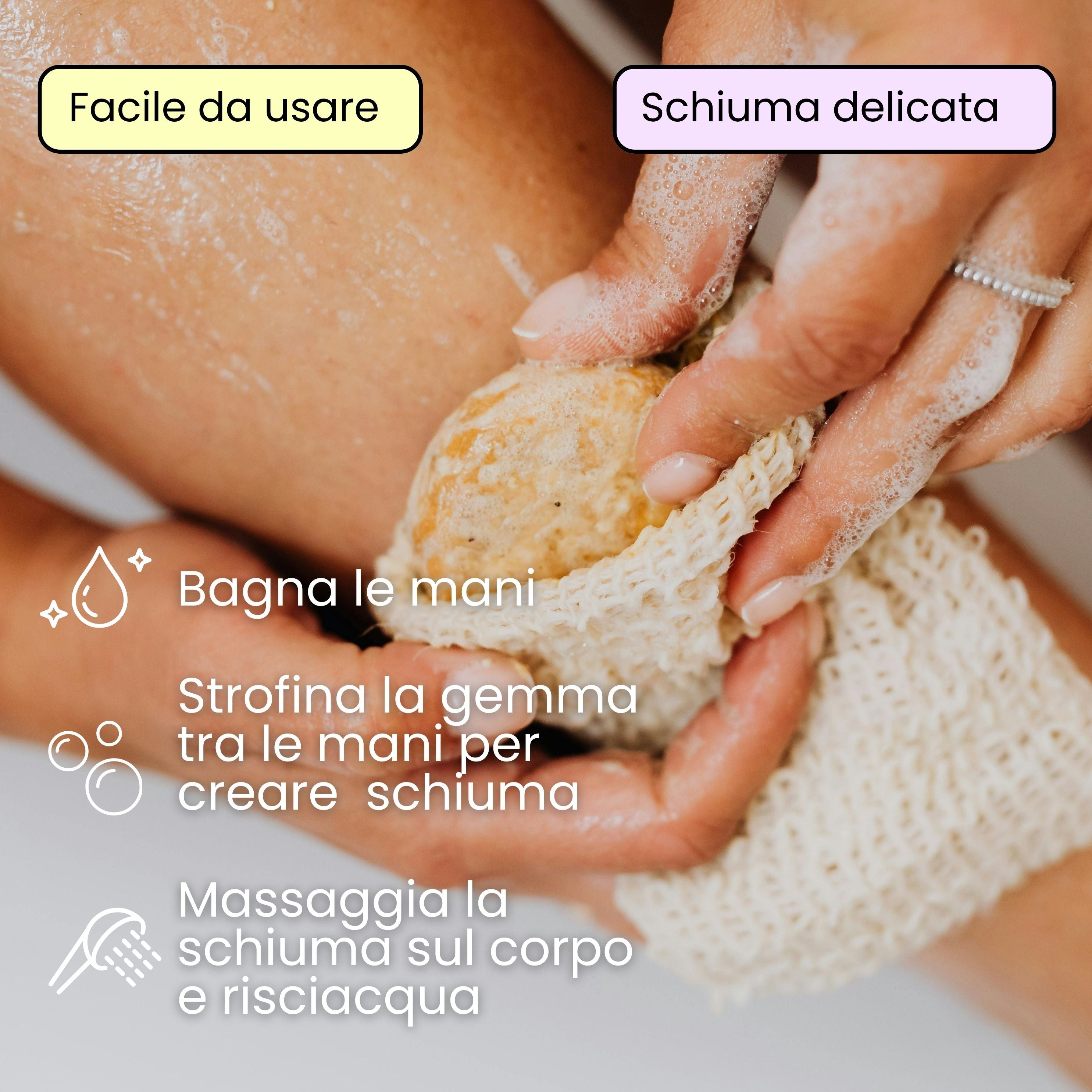 Docciaschiuma vellutante + Sacchetto