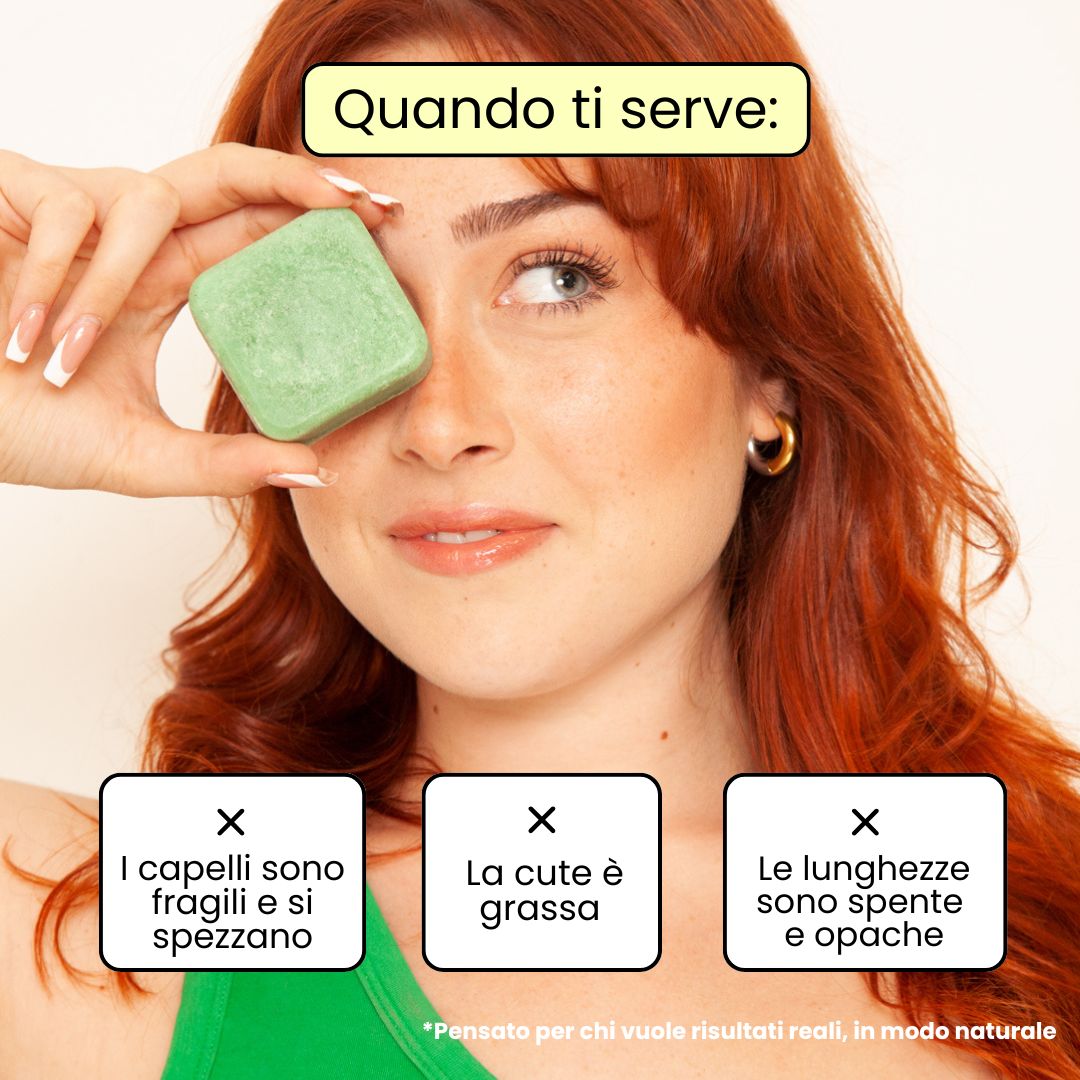 Caratteristiche shampoo solido Enooso - 100% vegan cruelty-free plastic-free made in Italy
