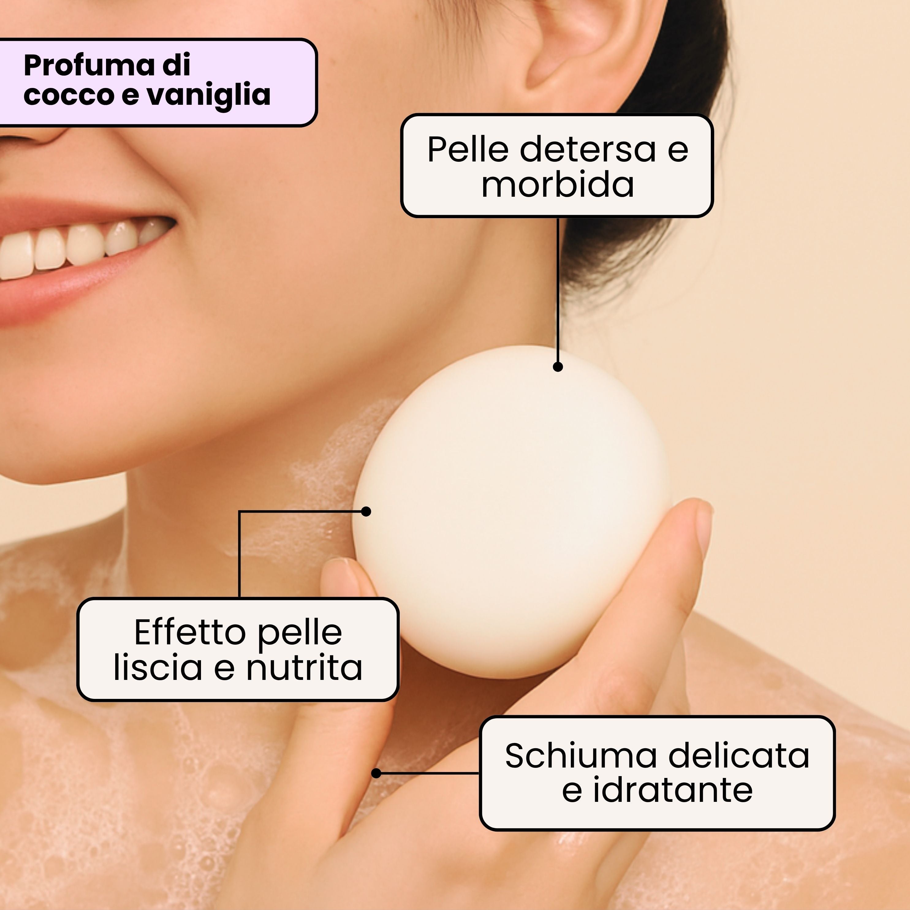 Docciaschiuma nutriente + Sacchetto