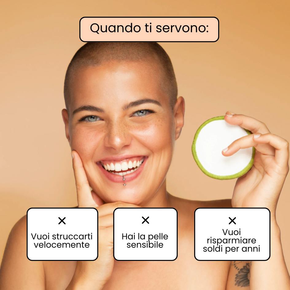 Dischetti struccanti riutilizzabili x12