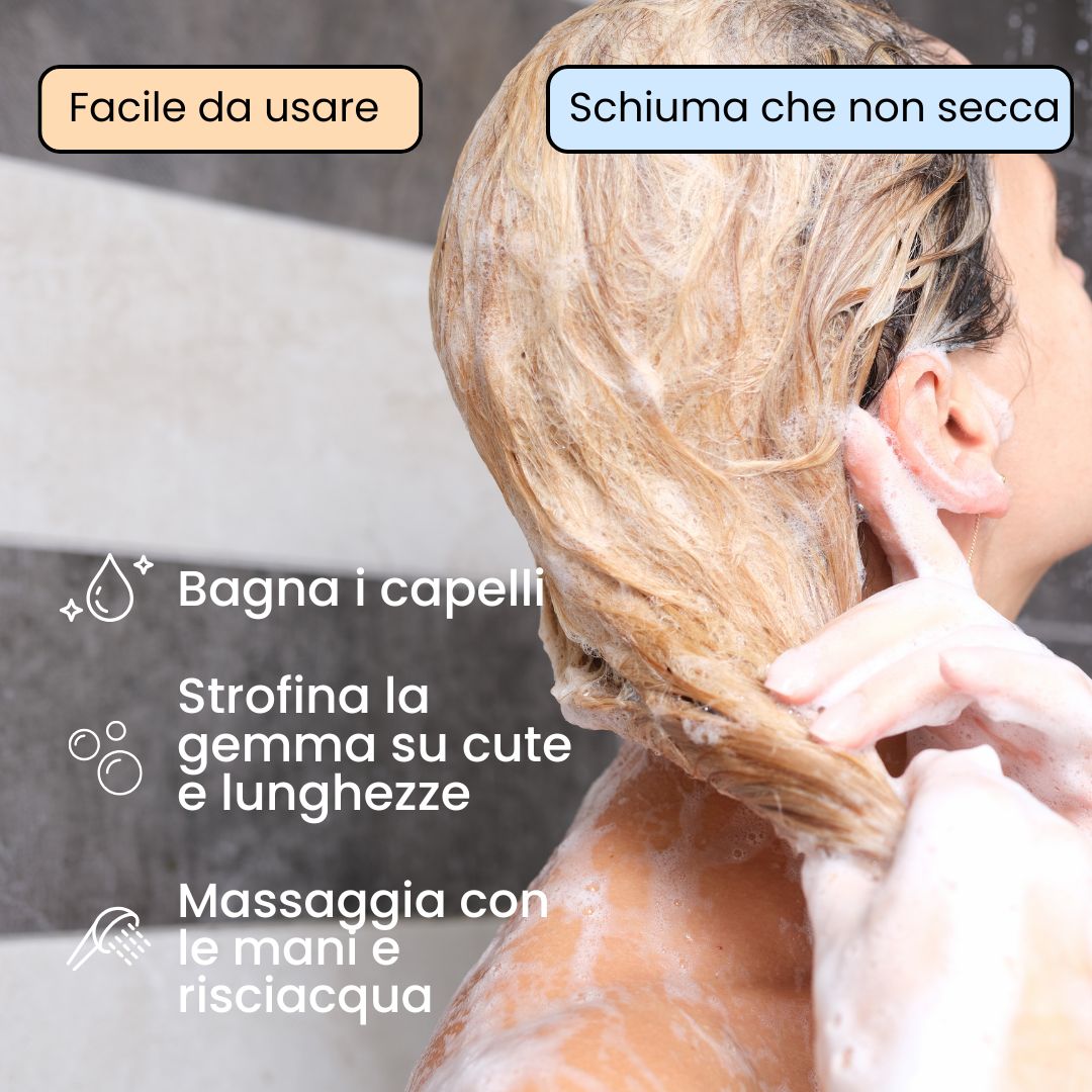 Shampoo Solido Purificante x2 per capelli Grassi