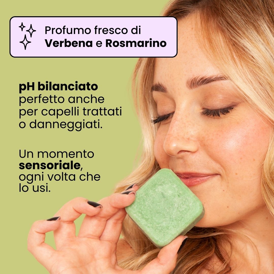 Shampoo Solido Rivitalizzante Biotina e Rosmarino