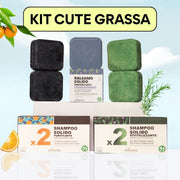Kit cute grassa - Shampoo Solido e Balsamo