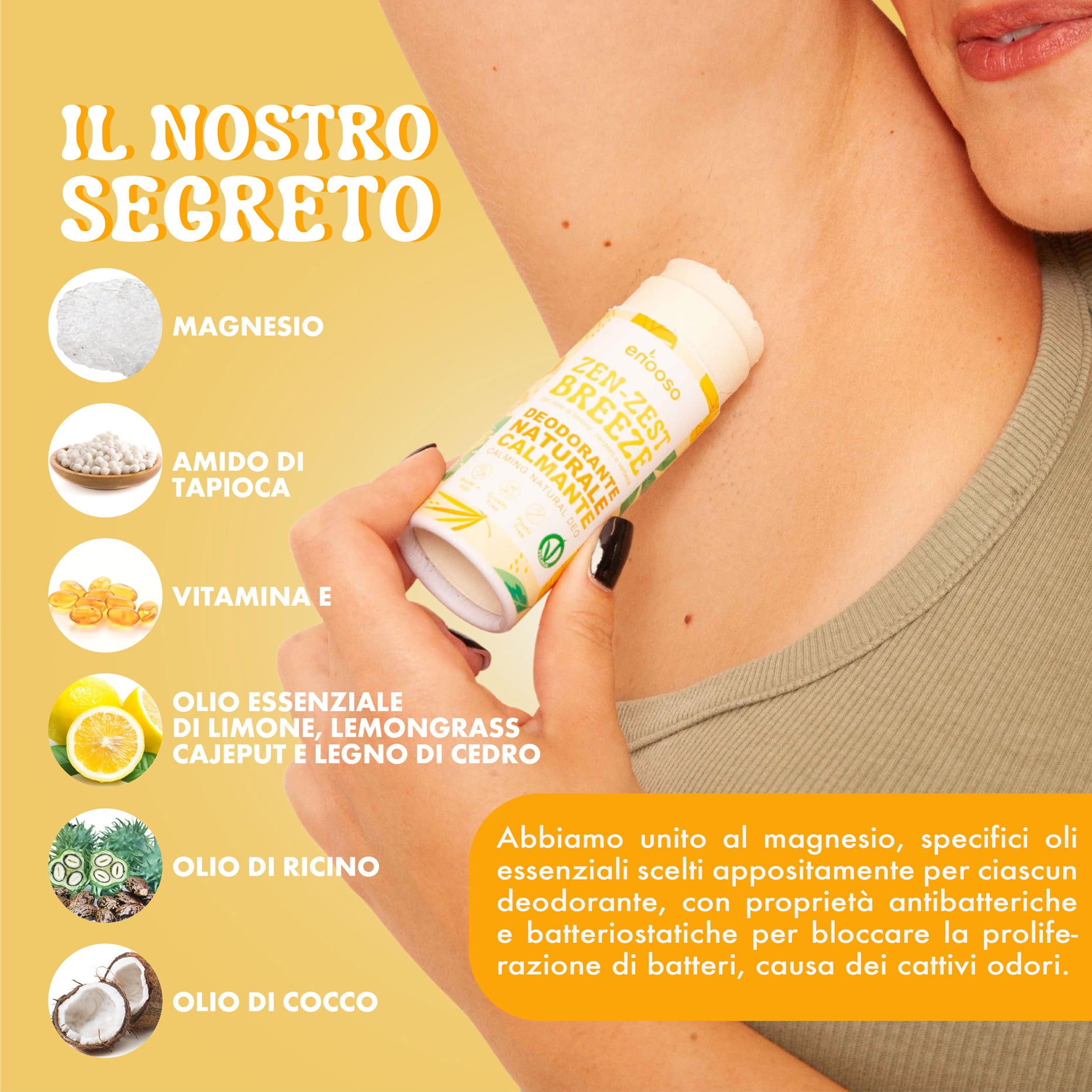 Deodorante Solido Calmante - Zen Zest Breeze