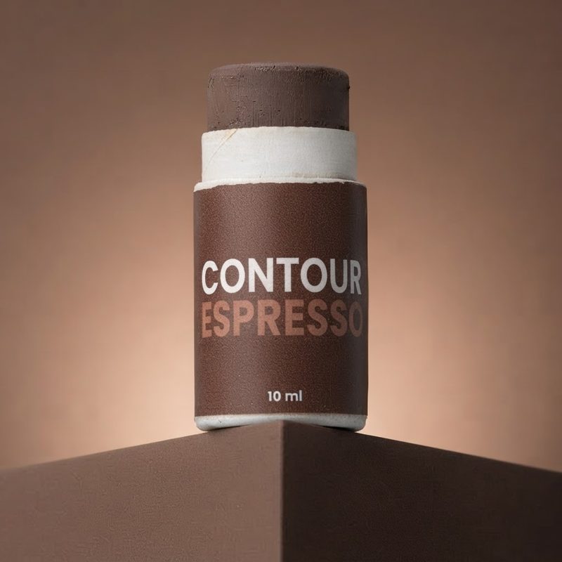 Tonalità Espresso del contour in stick Enooso, per pelli medie e scure