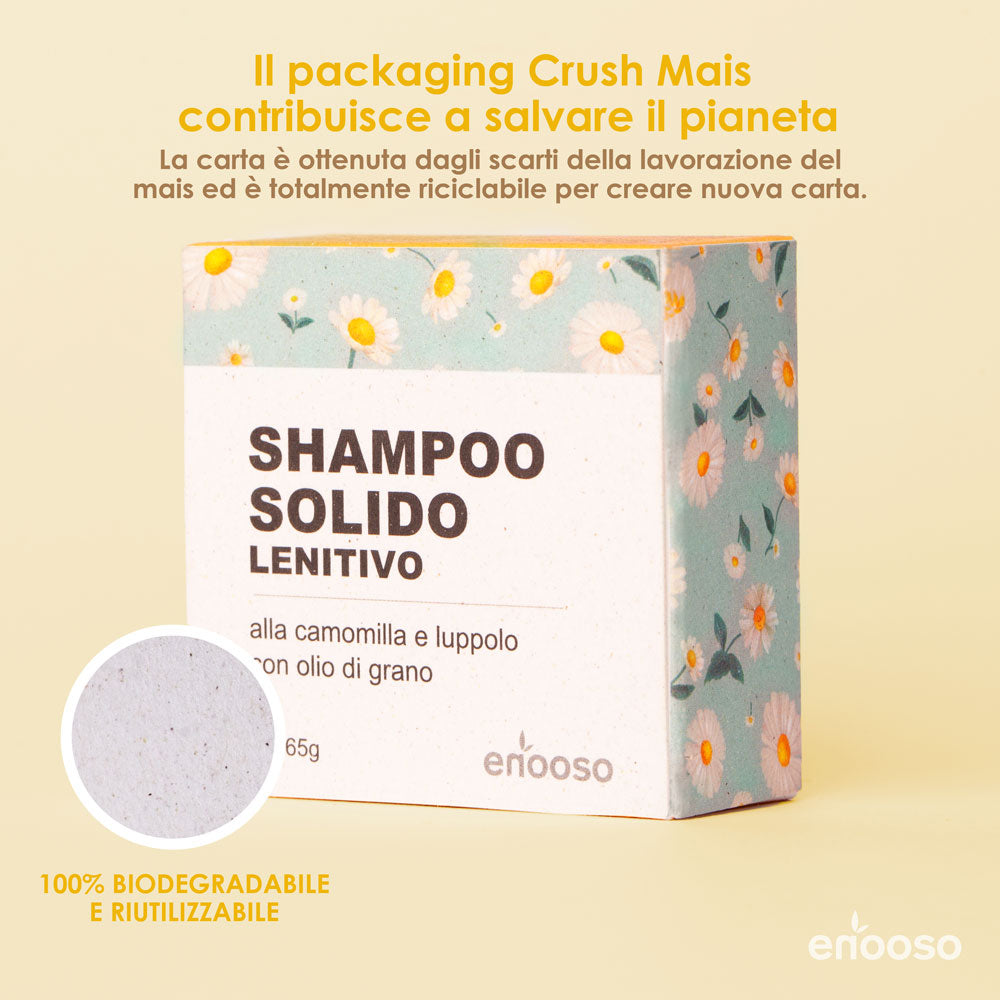 shampoo solido lenitivo illuminante bio vegan cruelty free melograno fico d_india cosmetica solida cura dei capelli danneggiati sfibrati rimedi naturali 